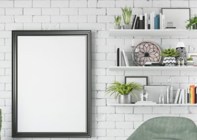 shelving to your home to facilitate a place